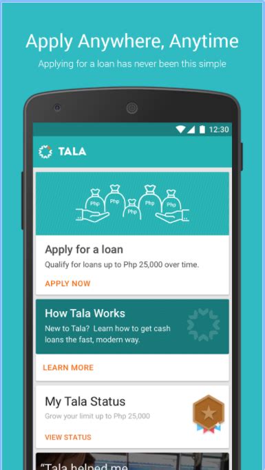 tala loan application online.